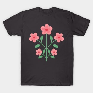 Cut Cartoon Flower T-Shirt